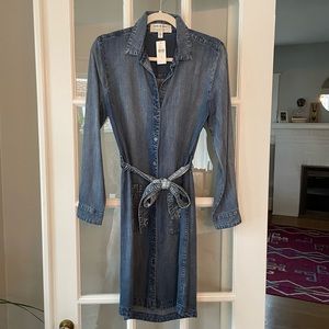 NWT Anthropologie denim shirt dress, small